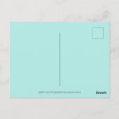 うさぎの穴を下って、ニンジン柳の木のフォークアート ポストカード (裏面)