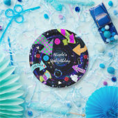 うさぎの穴を下りて不思議の国のパーティー ペーパープレート (パーティー)