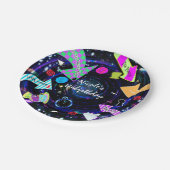 うさぎの穴を下りて不思議の国のパーティー ペーパープレート (アングル)