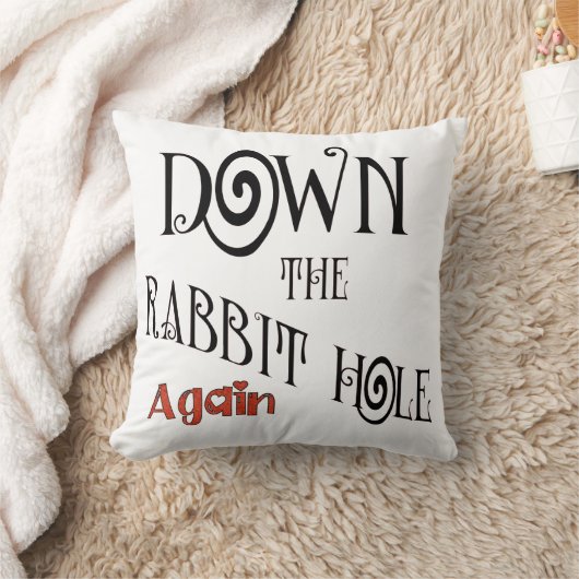 うさぎの穴を下りて クッション (ブランケット)