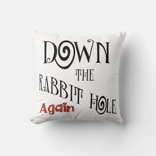 うさぎの穴を下りて クッション (正面)