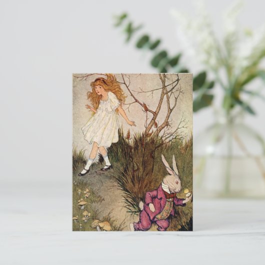 うさぎの穴を下りて ポストカード (スタンド正面)