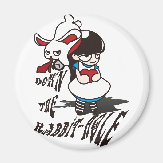 うさぎの穴を下りて マグネット (正面)