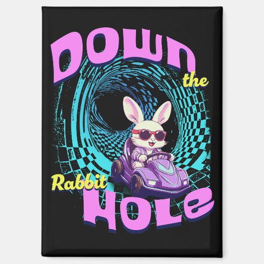 うさぎの穴を下りて マグネット (正面)