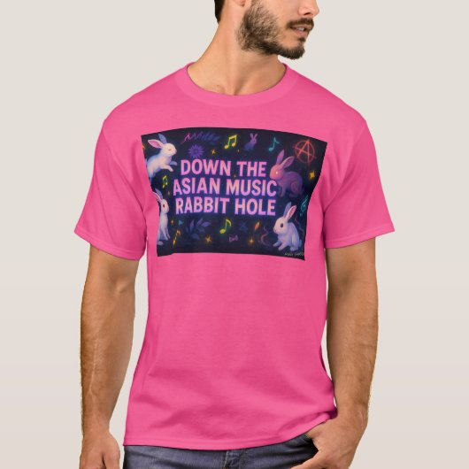 うさぎの穴を下りて Tシャツ (正面)