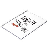 うさぎの穴を下るクレフターズノート ノートブック (左側)