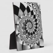 「うさぎの穴を下れ」大きなプラーク フォトプラーク (側面)