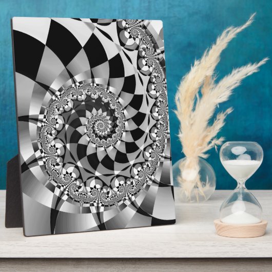 「うさぎの穴を下れ」大きなプラーク フォトプラーク (側面)