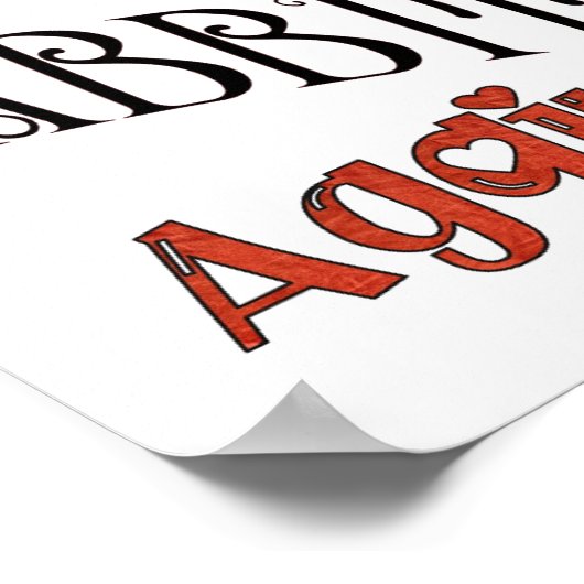 うさぎの穴を再び下へ ポスター (角)