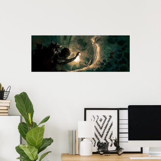 うさぎの穴を深く深く掘り下げる ポスター (ホームオフィス)