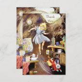 うさぎの穴を開けてありがとう赤ちゃんシャワー 招待状 (正面/裏面)