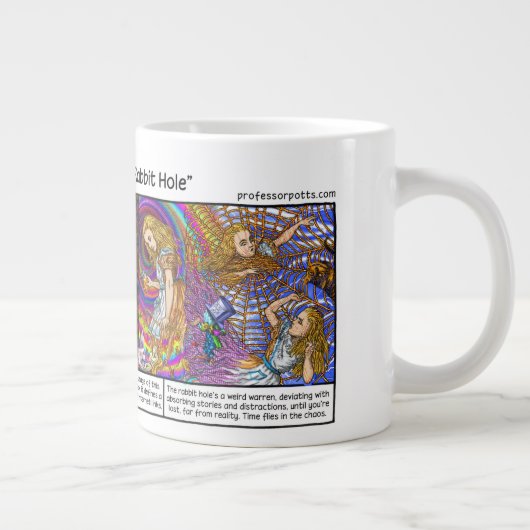 うさぎの穴大きなコーヒーマグ ジャンボコーヒーマグカップ (右)