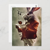 うさぎの紳士 ポストカード (正面/裏面)