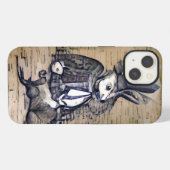 うさぎの紳士 iPhoneケース (裏面横)