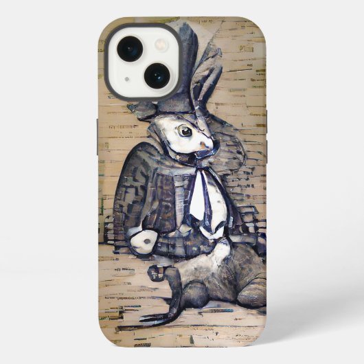 うさぎの紳士 iPhoneケース (裏面)