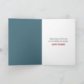 うさぎの老人クリスマス カード (内部)