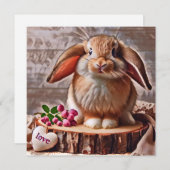 うさぎの花のカード シーズンカード (正面/裏面)