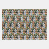 うさぎの花嫁と花婿 ラッピングペーパーシート (正面)