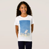 うさぎの花畑の幻想 Tシャツ (正面フル)