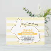 うさぎの誕生日イースターエッグ ファーストバースデー 招待状 (スタンド正面)