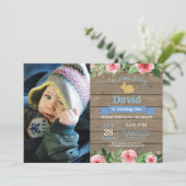 うさぎの誕生日ガール イースターエッグ 初誕生日 招待状 (スタンド正面)