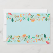 うさぎの誕生日ガール イースターエッグ 初誕生日 招待状 (裏面)