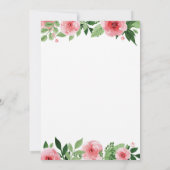 うさぎの誕生日ガール イースターエッグ 初誕生日 招待状 (裏面)