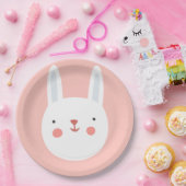 うさぎの誕生日キッズウォールデコレーション ペーパープレート (パーティー)