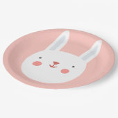 うさぎの誕生日キッズウォールデコレーション ペーパープレート (アングル)