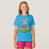 うさぎの誕生日ファーマー Tシャツ (正面フル)