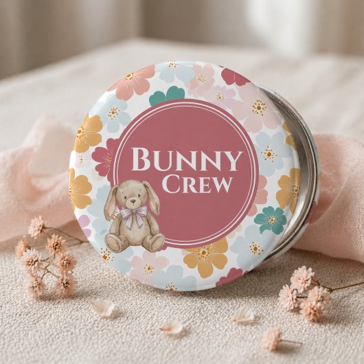 うさぎの誕生日ボタン かわいいうさぎのパーティー 缶バッジ