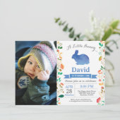 うさぎの誕生日少年 イースターエッグ 初めての誕生日 招待状 (スタンド正面)