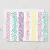 うさぎの誕生日招待状（年齢不問）, 1歳の誕生日 招待状 (裏面)