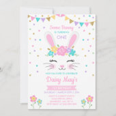 うさぎの誕生日招待状 Some Bunny Birthday 招待状 (正面)