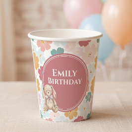 うさぎの誕生日 かわいいうさぎのパーティーカップ 紙コップ