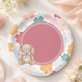 うさぎの誕生日 かわいいうさぎパーティー ペーパープレート