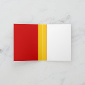 うさぎの赤ありがとうノートカード サンキューカード (内部)