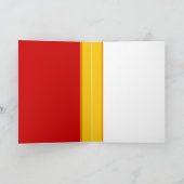 うさぎの赤い誕生日カード カード (内部)