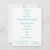 うさぎの赤ちゃんシャワーの1年! 招待状 (裏面)