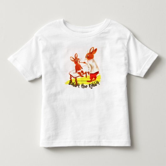 「うさぎの赤ん坊」 トドラーTシャツ (正面)