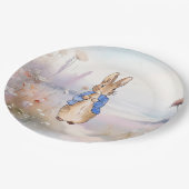 うさぎの野草畑のピーター ペーパープレート (アングル)