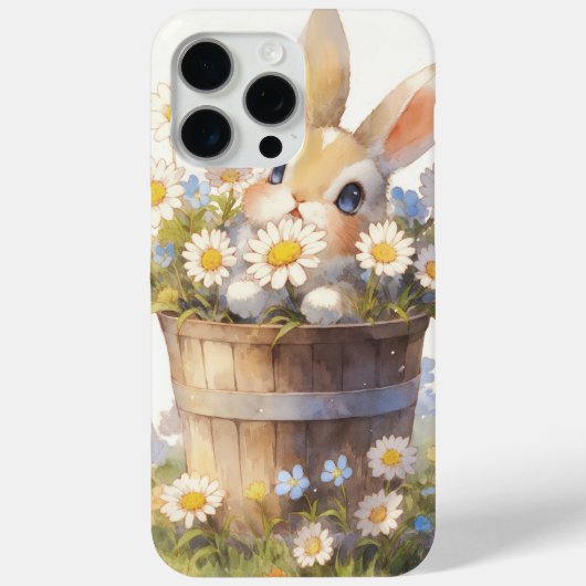 うさぎの隠れ場所 花畑 Case-Mate iPhoneケース (裏面)