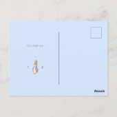 うさぎの青いピーター ポストカード (裏面)