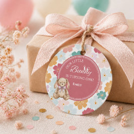 うさぎの1歳の誕生日をお祝いするタグ フェイバータグ