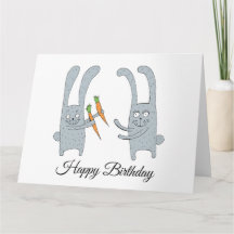 うさぎは、ハリネズミに誕生日のニンジンあげる、