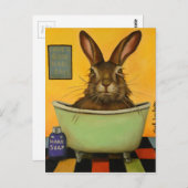 うさぎを洗いなさい ポストカード (正面/裏面)