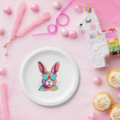 うさぎを眼鏡で焼く ペーパープレート (パーティー)