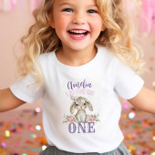 うさぎを超えて 1歳の誕生日シャツ トドラーTシャツ