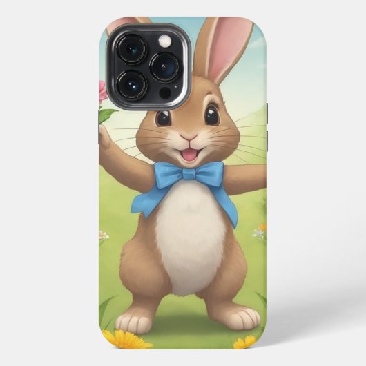うさぎイースター電話ケース iPhoneケース (裏面)