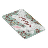 うさぎウサギ月次幸運リマインダー マグネット (右側)